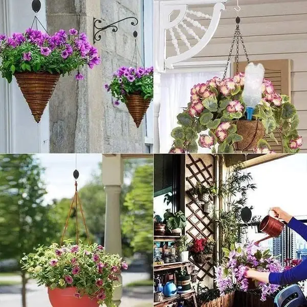 (Store Closing Sale) Plant Pulley Set For Garden Baskets Pots, Birds Feeder