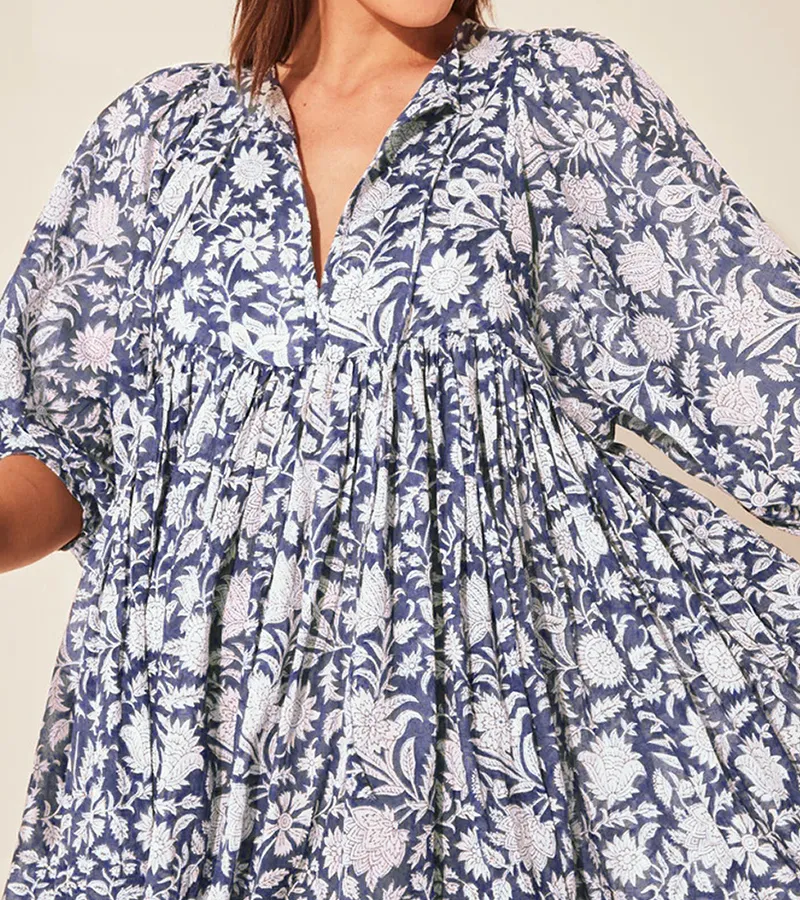 New Floral Loose Casual Summer Rayon Dress