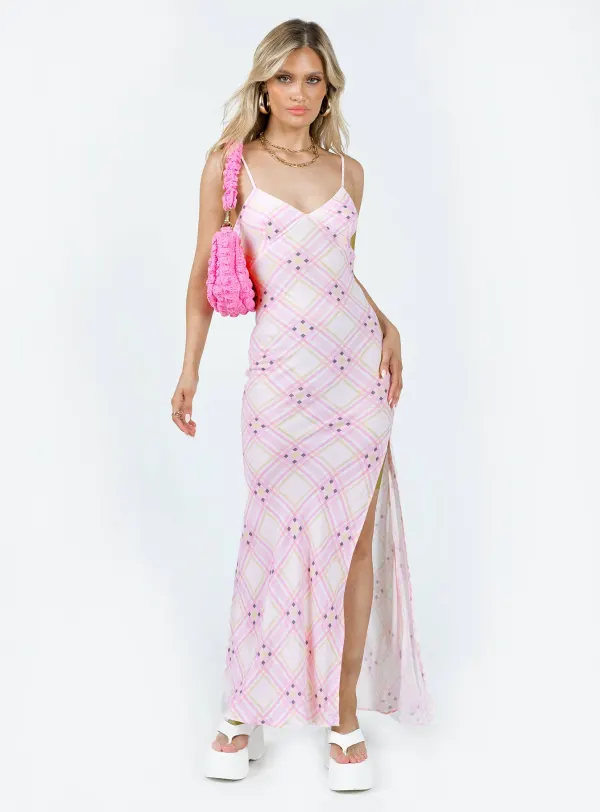 Amity Maxi Dress Pink Multi