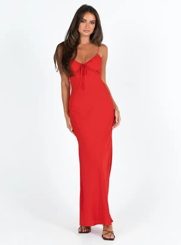 Emily Maxi Dress Red