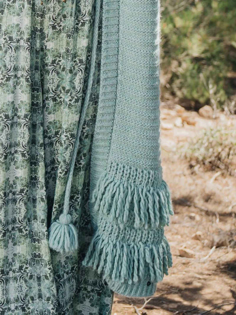 Long knit cardigan