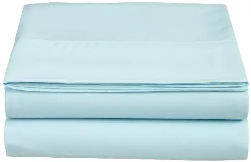 (Store Closing Sale) Set of 2 Silky Soft Polyester Single Flat Sheet