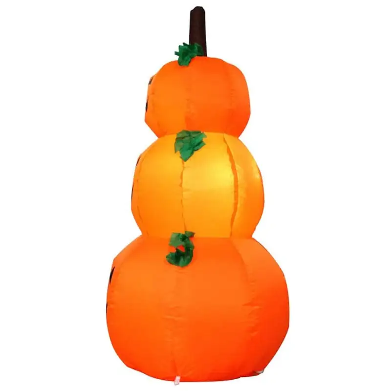 Halloween Pumpkin Ghost 120CM Giant Inflatable LED Lighted Toys 3 Jack-O-Lanterns Yard Graden Home Decoration Party Props Airbow