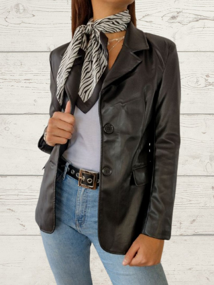 Women's Casual Elegant Leather Jacket