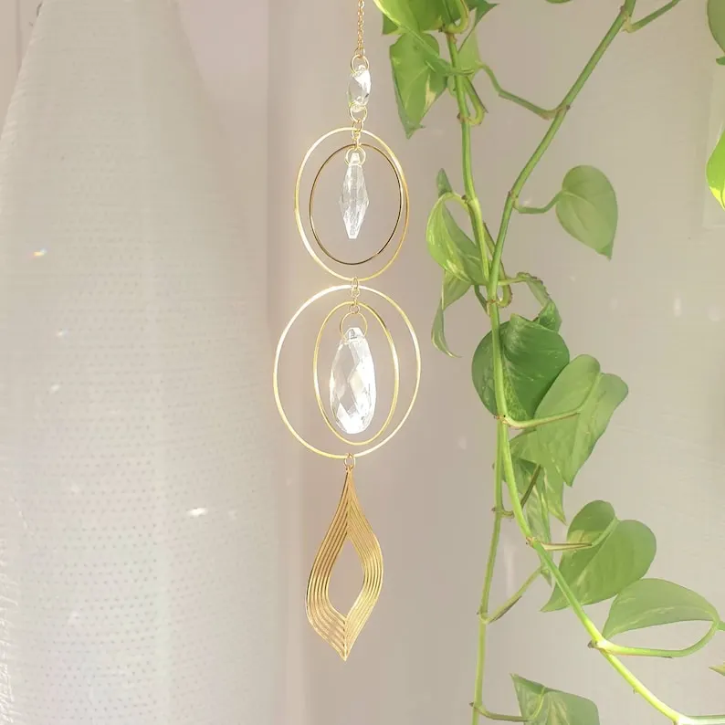 (Store Closing Sale) Attrape Soleil DROP Suncatcher crystal light catcher - Home Decor - Boho style - Gift for her