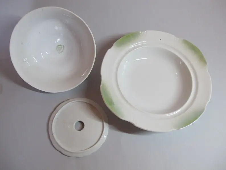 Leuchtenburg, set of 4 pieces in fine porcelain, Germany, between 1920 and 1935