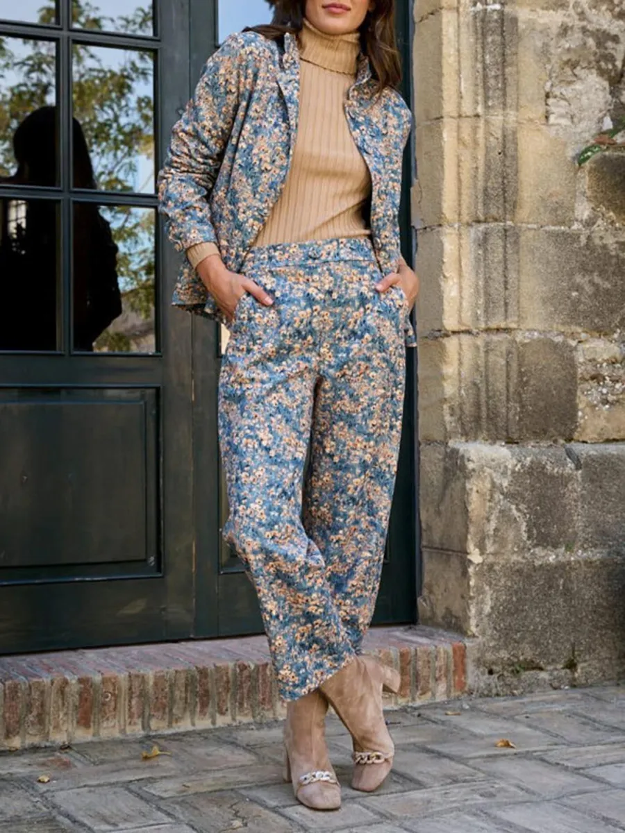 Women's Outdoor Casual Tops Pants Suit