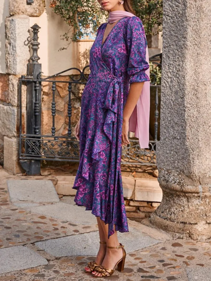 Women Casual Elegant Print Dress