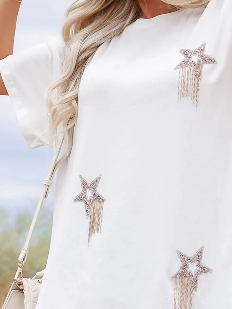Jewel Star Mini T-shirt Dress