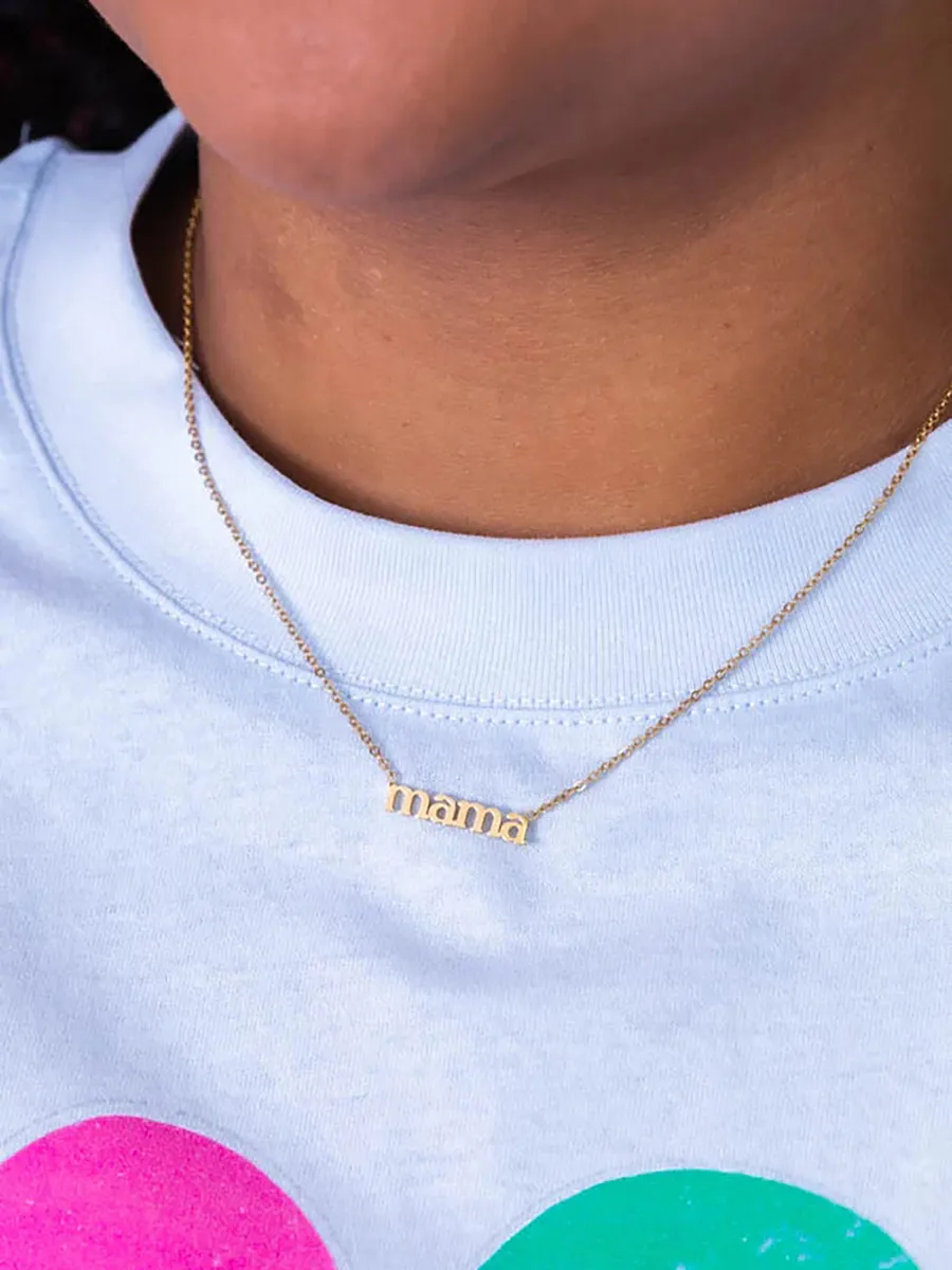 Like My Mother Does Gold Mama Necklace