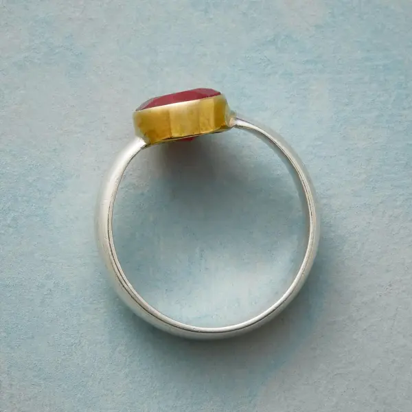 Two Tone Ruby Ring