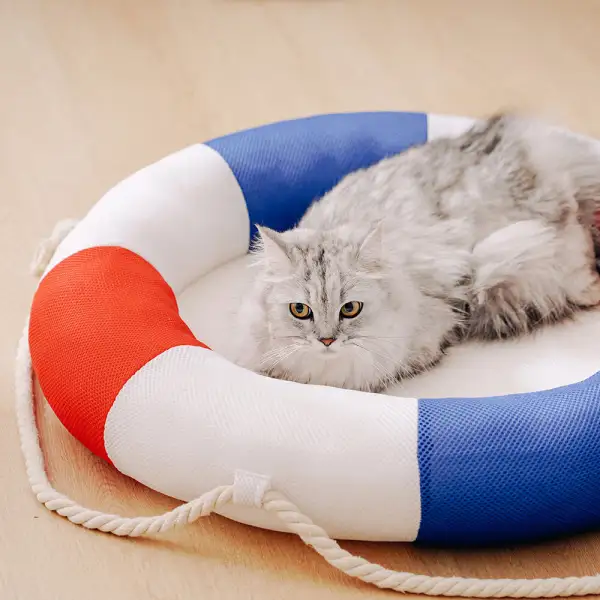 Swimming Ring Breathable Pet Cooling Bed