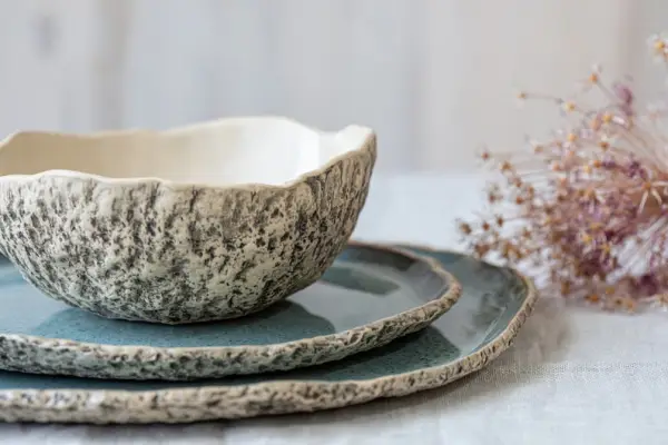 4 Person handmade ceramic dinner set | pottery | dinnerware set | stoneware | ceramic plates