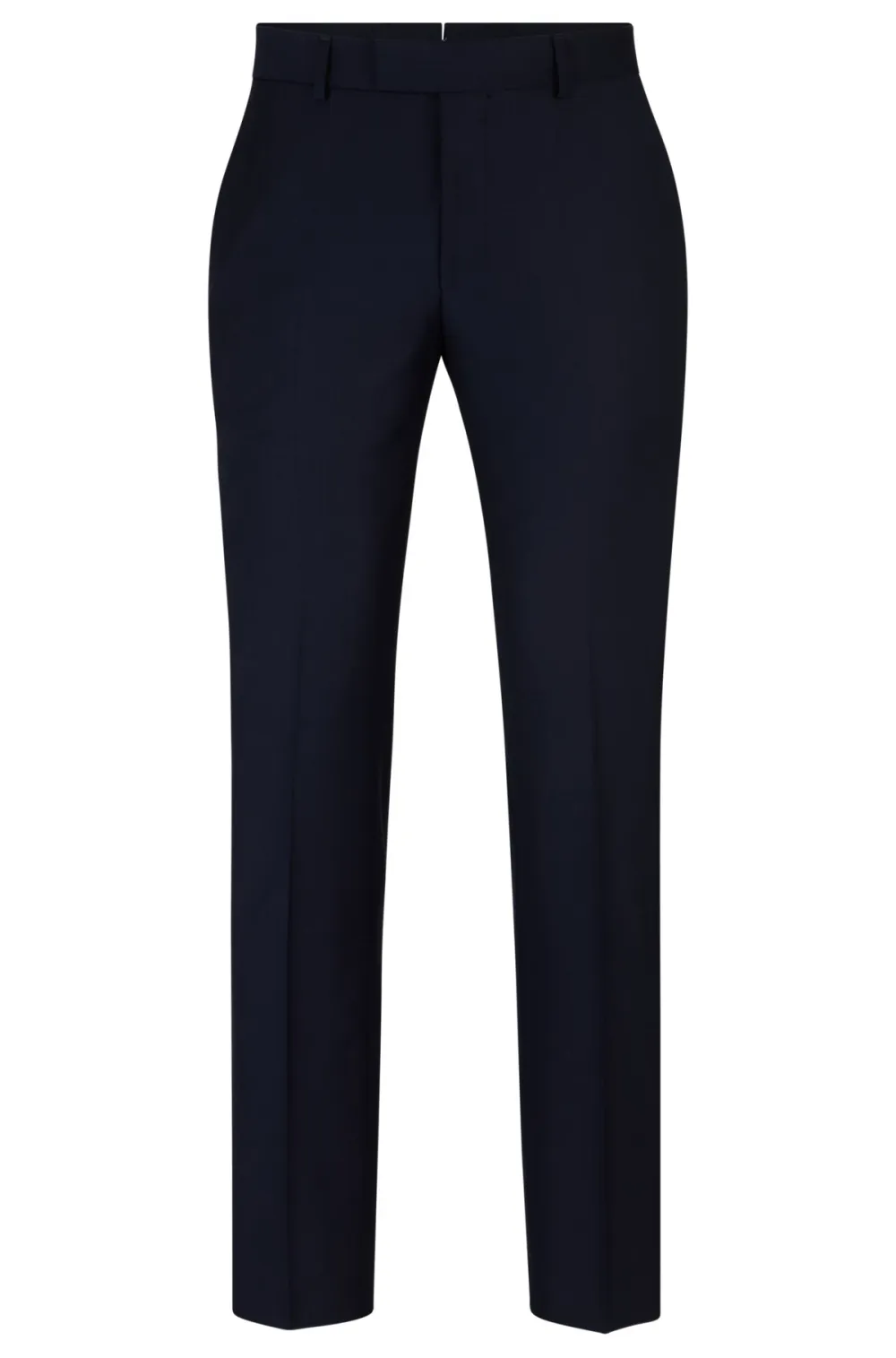 Slim-fit trousers in virgin wool with stretch
