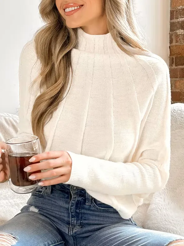 White sleeve sweater