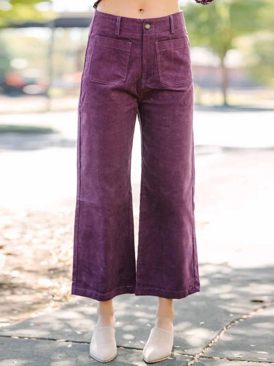 Purple Corduroy Pants