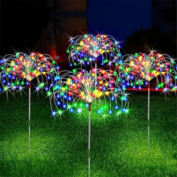 (Store Closing Sale) Solar Fireworks Lights 90/120/150/200 LEDS Outdoor DIY Solar Lights Garden Decorative Lights Waterproof Fairy Lights Lawn Lights