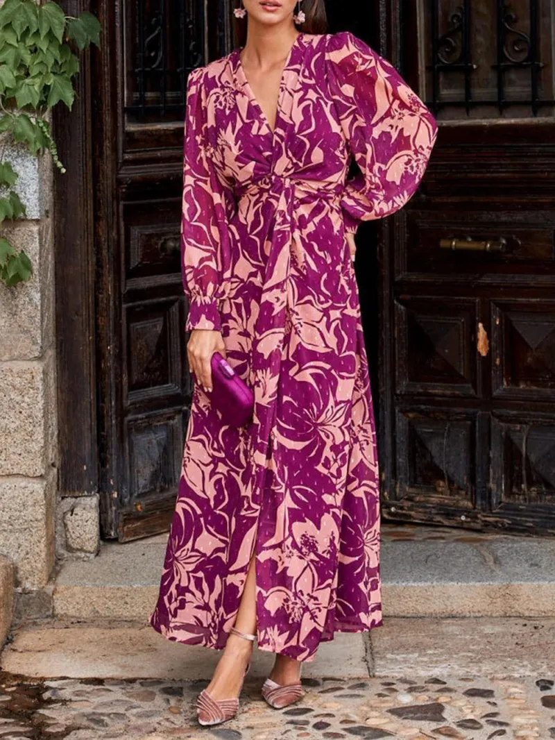 Women Casual Elegant Print Dress